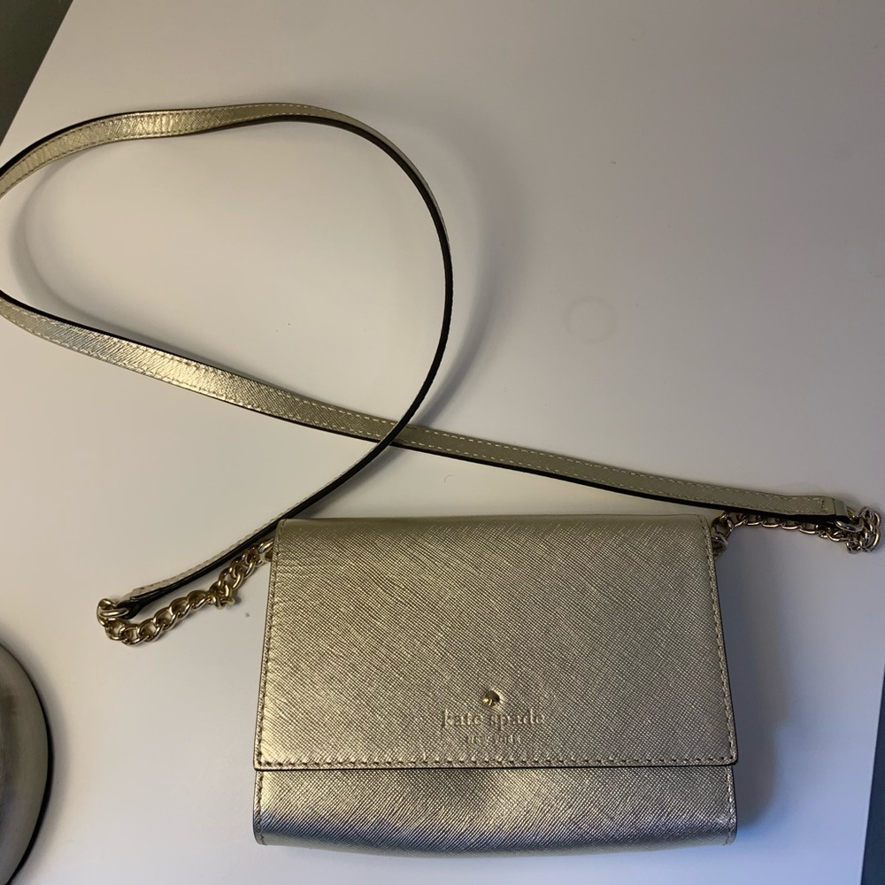 Gold Kate spade purse ♠️